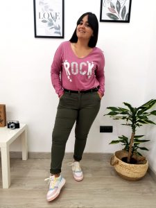 Camiseta Rock Rosa Con Locura